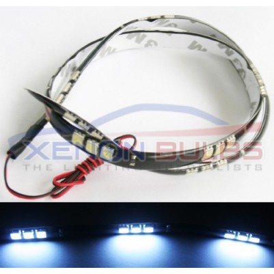 LED DAYTIME RUNNING LIGHT STRIP DRL 5050 SMD FLEXIBLE 60cm COOL WHITE